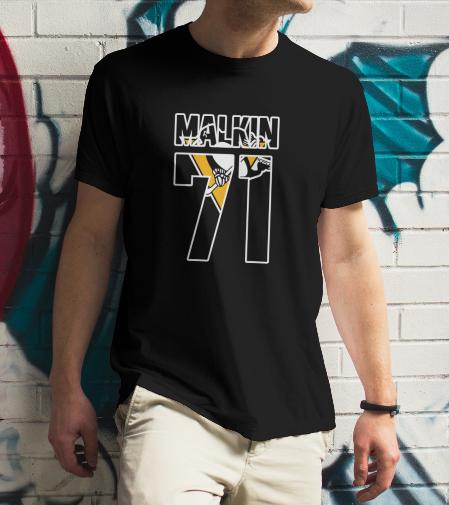 Malkin 71 Pittsburgh Penguins NHL Hockey Player T-Shirt