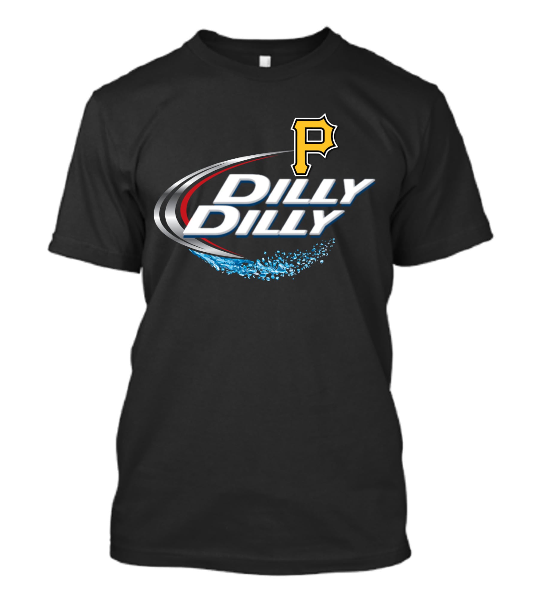 Pittsburgh Pirates Dilly Dilly Sports Logo Ripple Effect T-Shirt