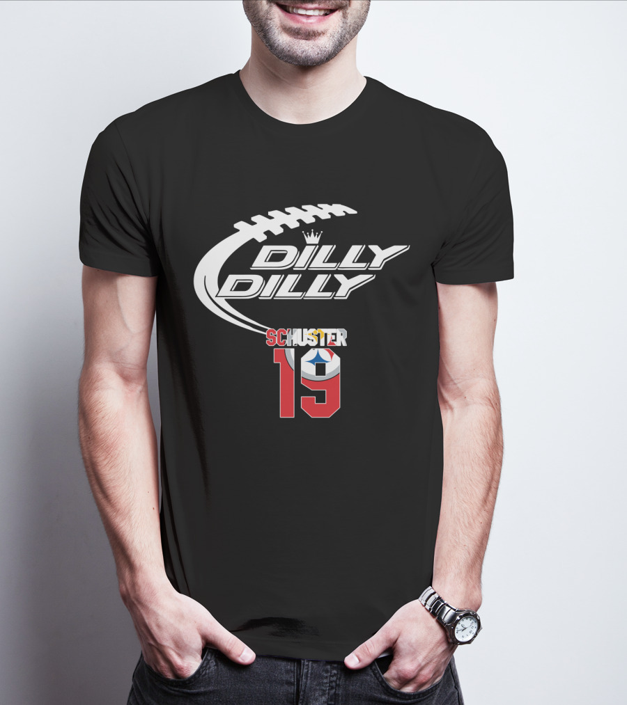 Dilly Dilly Schuster 19 Pittsburgh Steelers Football T-Shirt
