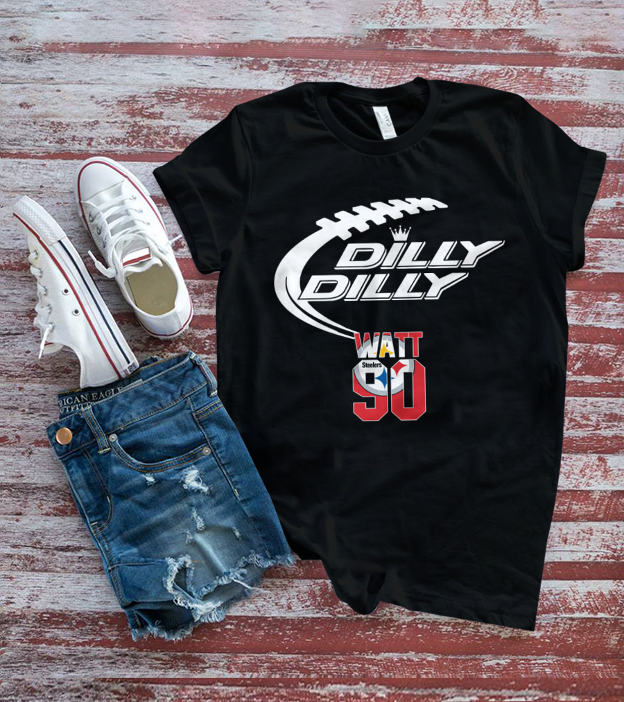 Pittsburgh Steelers T.j. Watt 90 Dilly Dilly Football T-Shirt