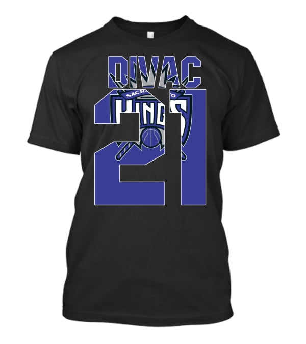 Sacramento Kings Vlade Divac 21 Nba Basketball T-Shirt