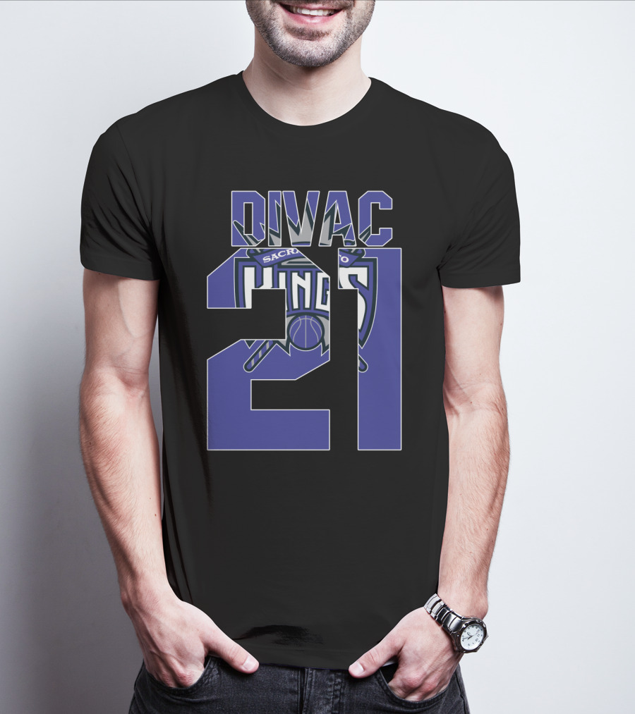 Sacramento Kings Vlade Divac 21 Nba Basketball T-Shirt