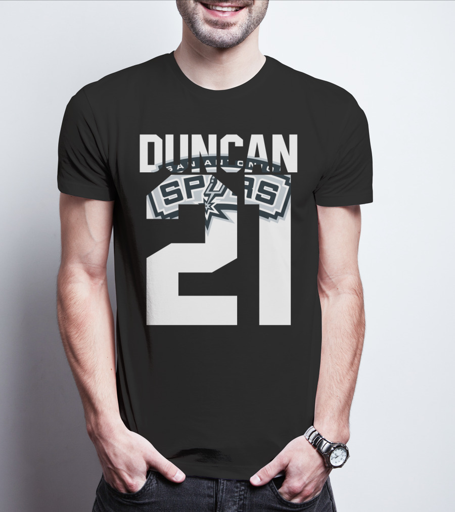 San Antonio Spurs Duncan 21 Nba T-Shirt