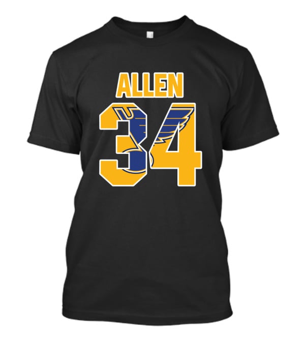 Allen 34 St Louis Blues NHL Jersey T-Shirt