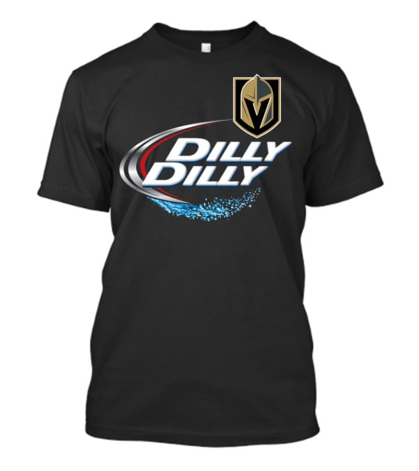 Vegas Golden Knights Dilly Dilly NHL Fan Logo Splash T-Shirt