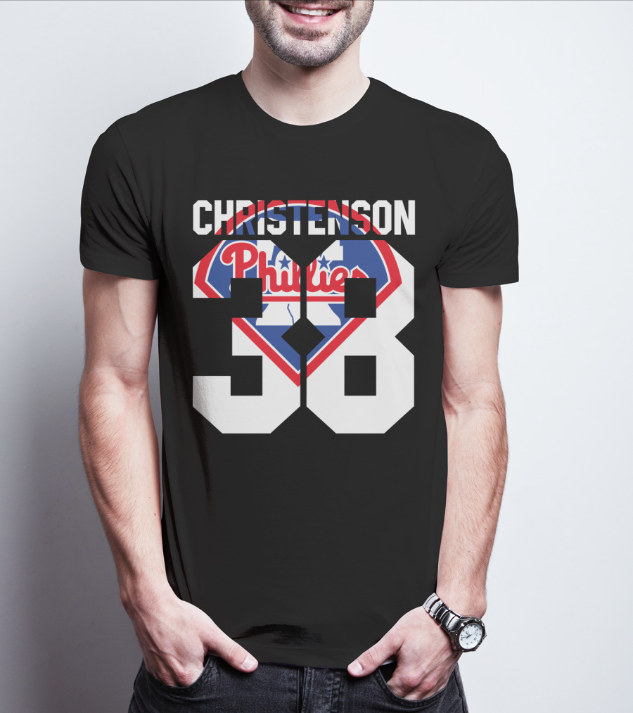 Christenson 38 Philadelphia Phillies 1981 Baseball T-Shirt