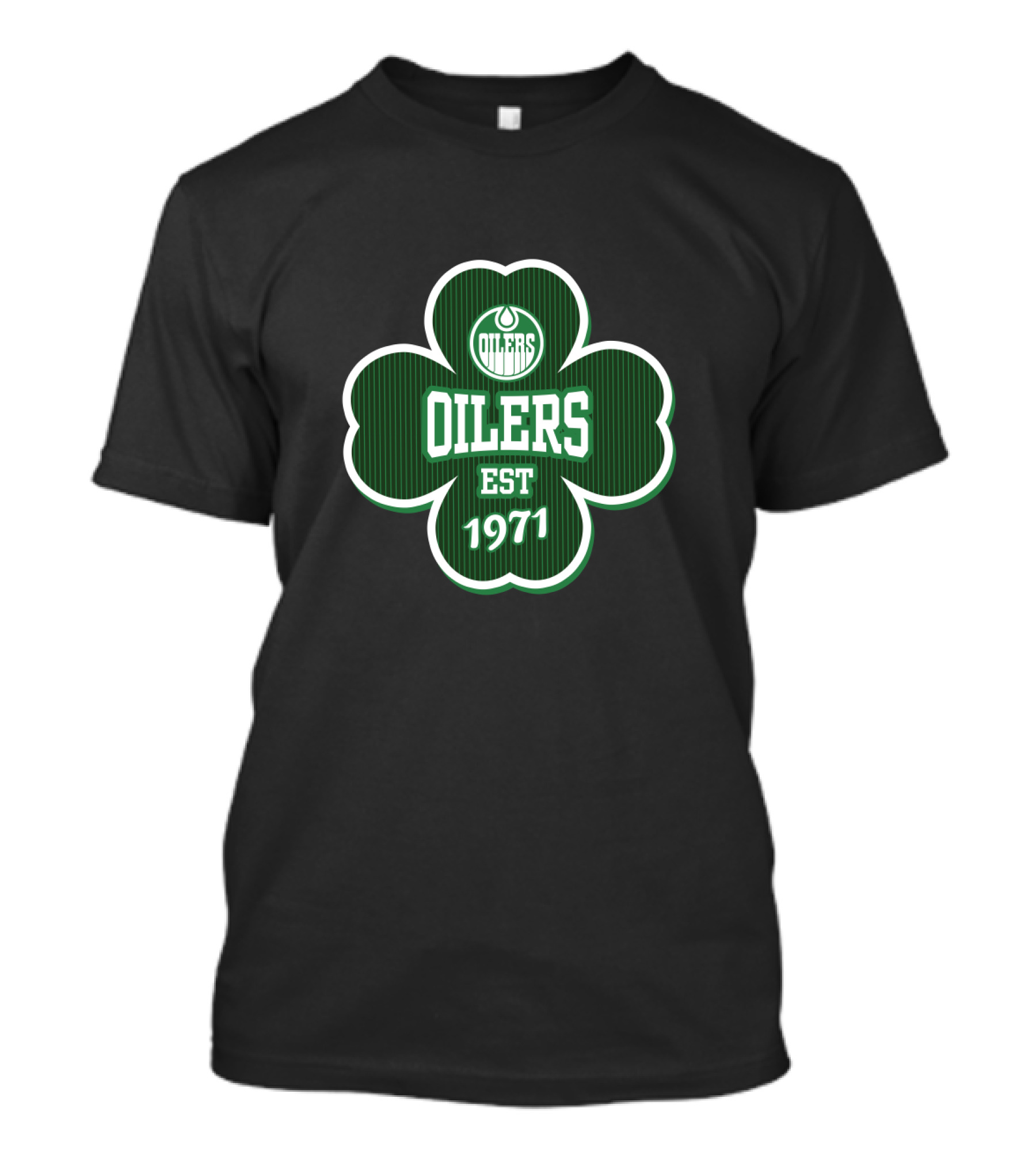 Edmonton Oilers St Patrick's Day Shamrock Est 1971 T-Shirt