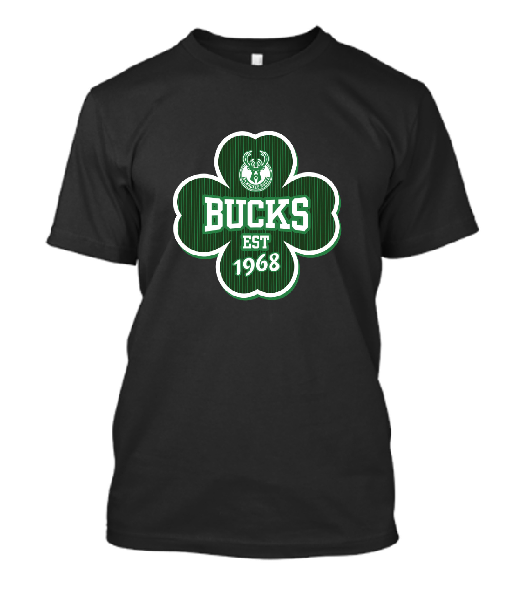 Milwaukee Bucks Est 1968 Shamrock T-Shirt