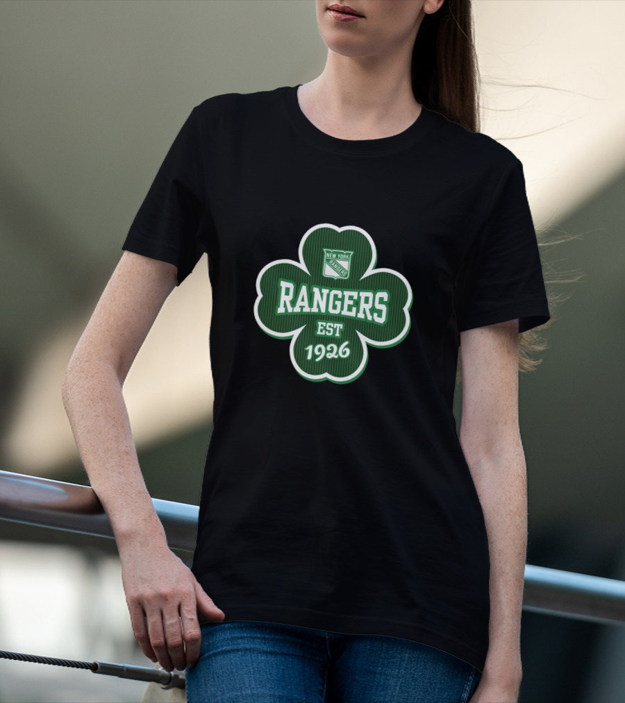 New York Rangers St. Patrick's Day Shamrock Est 1926 T-Shirt
