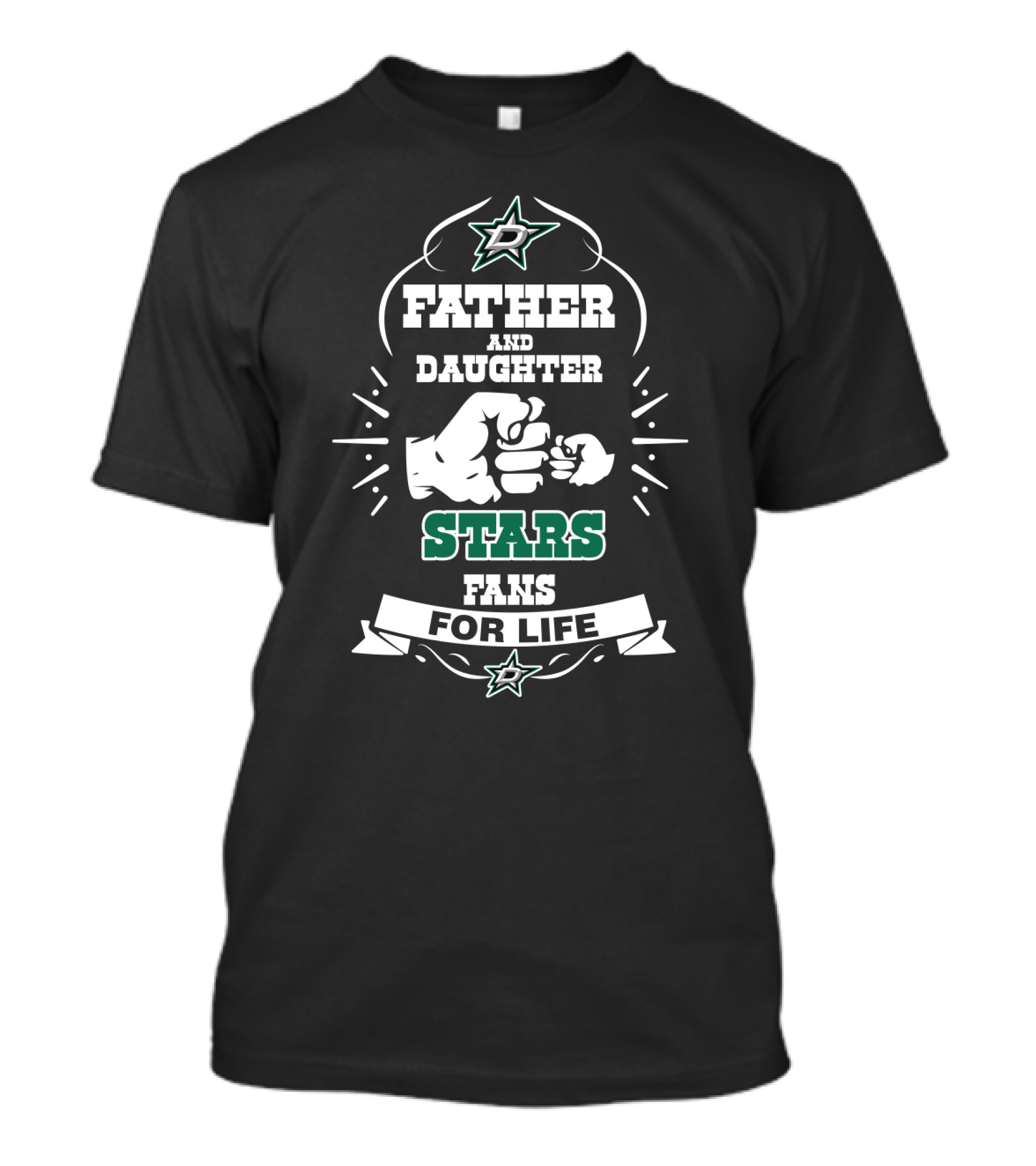 Father And Daughter Dallas Stars Fans For Life T-Shirt