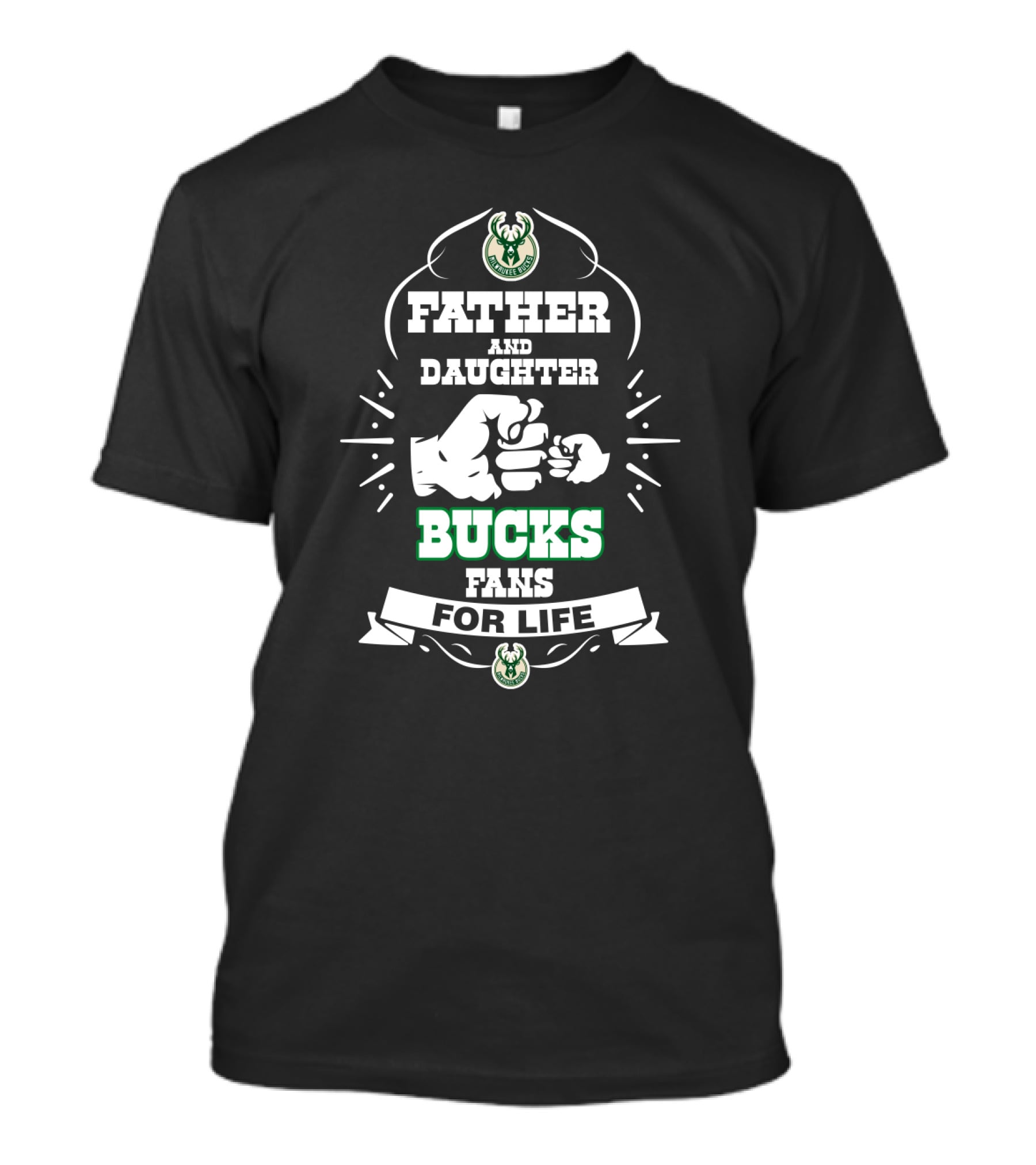Father And Daughter Bucks Fans For Life T-Shirt