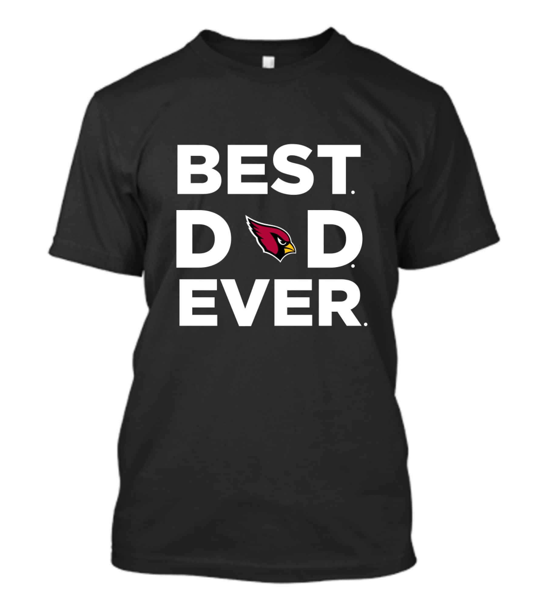 Best Dad Ever Arizona Cardinals Fan Father's Day Gift T-Shirt