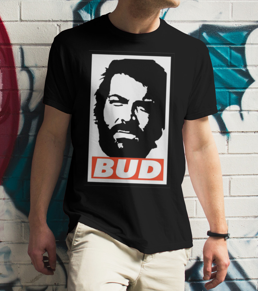 Bud Spencer Tribute Graphic Blockface T-Shirt