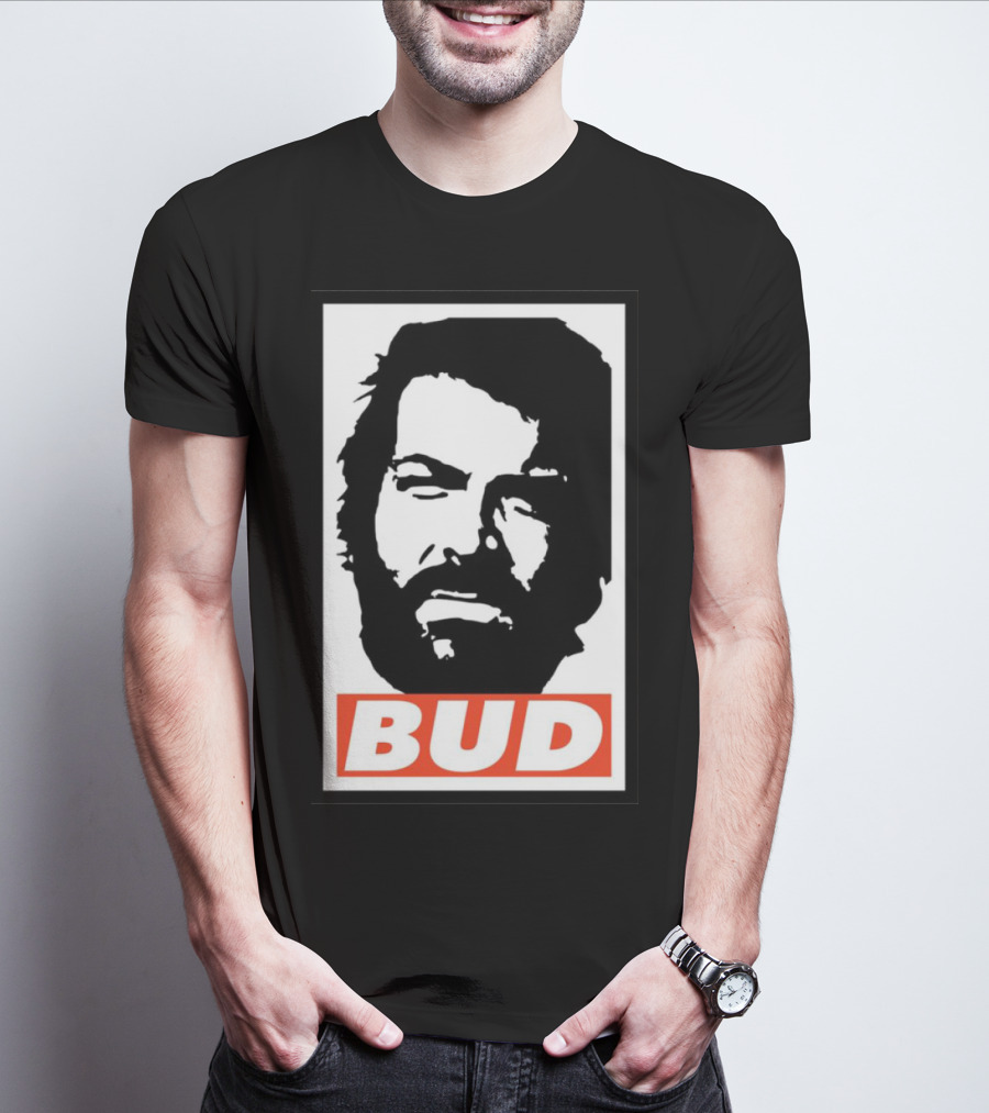 Bud Spencer Tribute Graphic Blockface T-Shirt