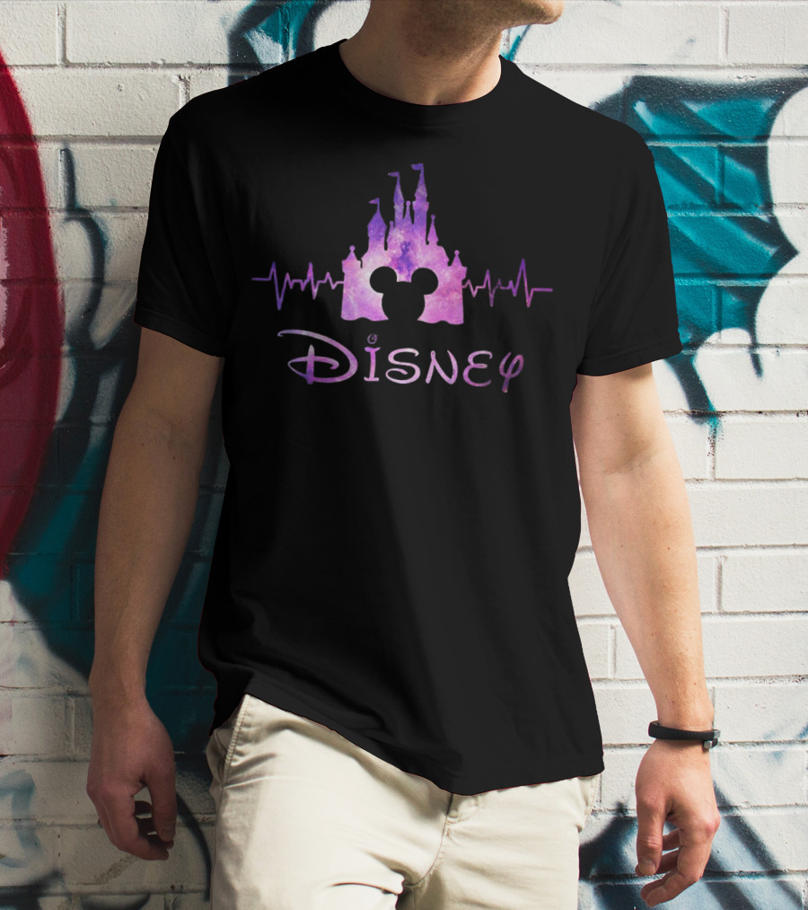 Disney Mickey Castle Heartbeat T-Shirt