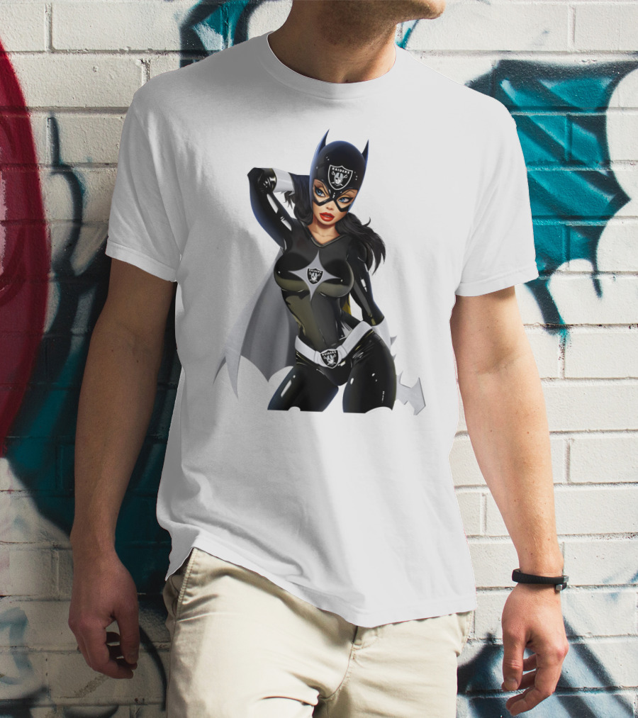 Raiders Girl Superhero Costume With Iconic Team Shield And Mask T-Shirt