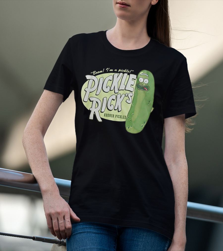 Rick And Morty Boom I'm A Pickle Pickle Rick's Kosher Pickles T-Shirt