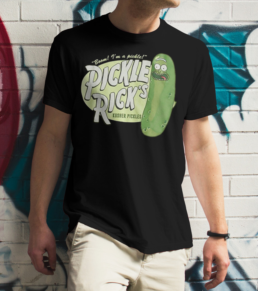 Rick And Morty Boom I'm A Pickle Pickle Rick's Kosher Pickles T-Shirt
