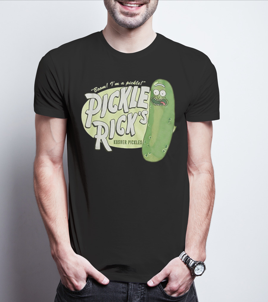 Rick And Morty Boom I'm A Pickle Pickle Rick's Kosher Pickles T-Shirt