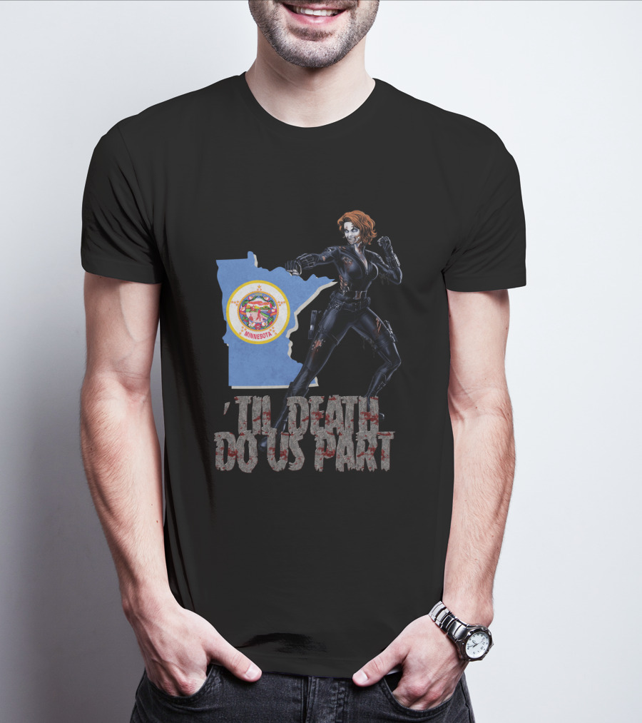 Minnesota Black Widow 'Til Death Do Us Part T-Shirt