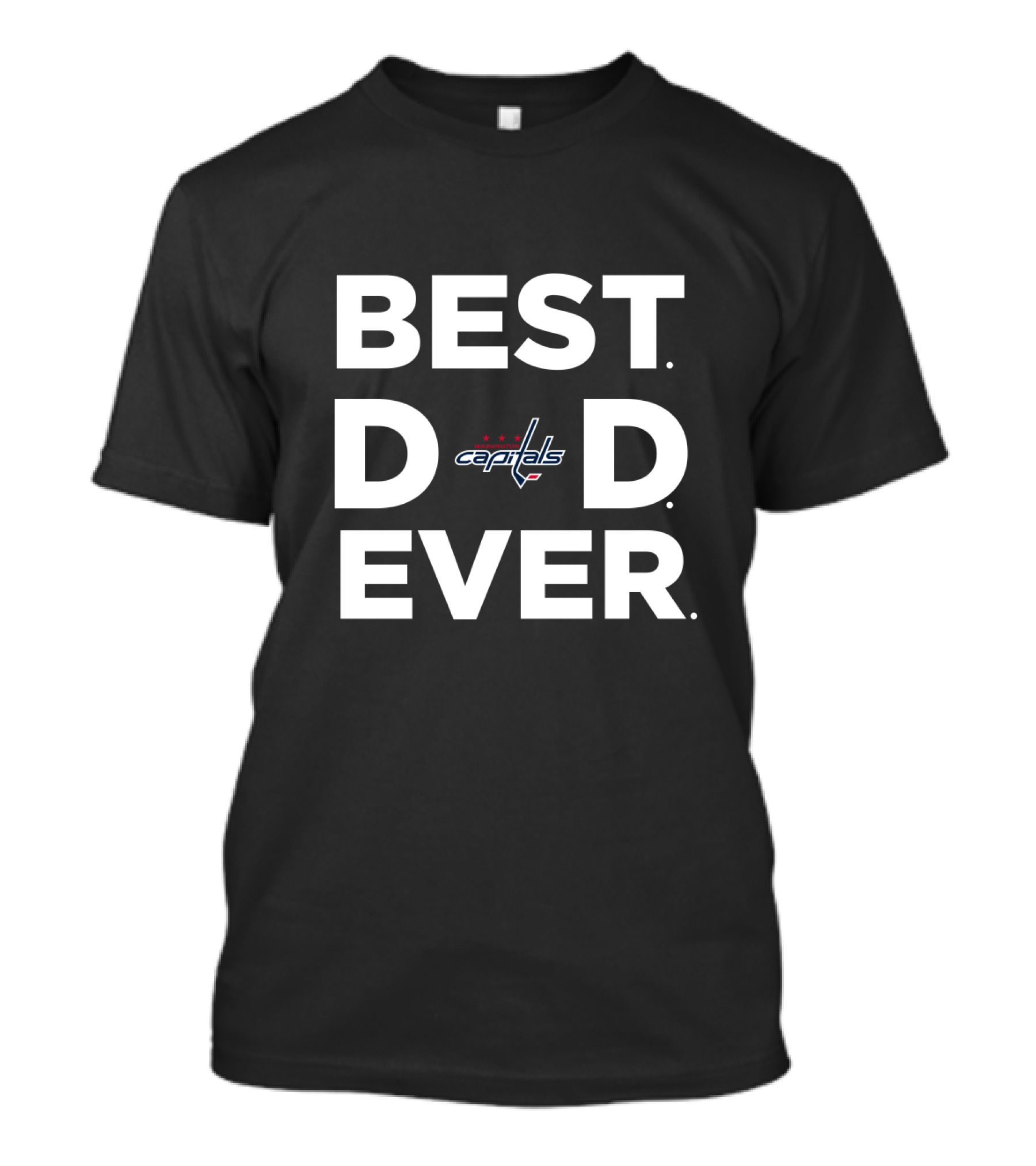 Best Dad Ever Washington Capitals Hockey Enthusiast T-Shirt