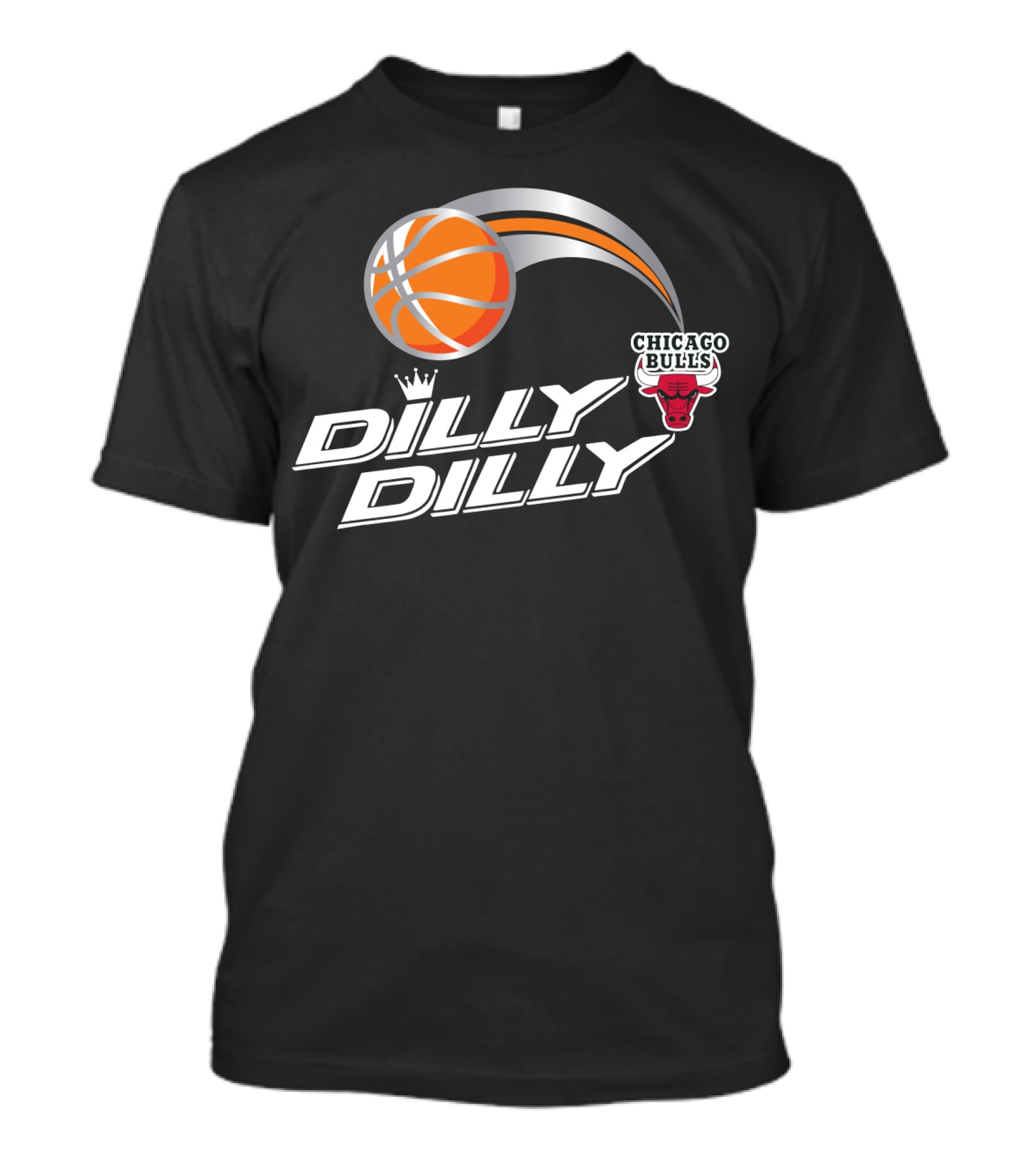 Chicago Bulls Dilly Dilly Basketball With Crown And Ball T-Shirt