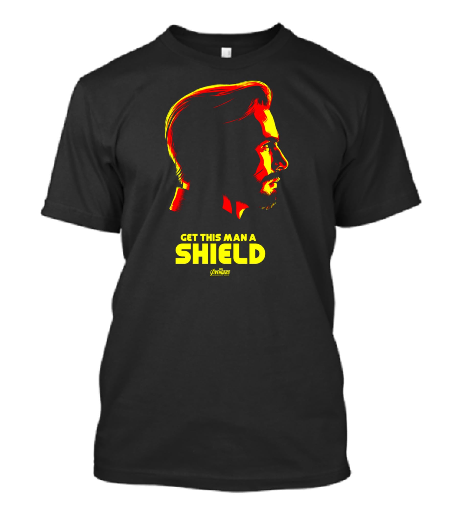 Get This Man A Shield Avengers Infinity War Iconic Profile T-Shirt
