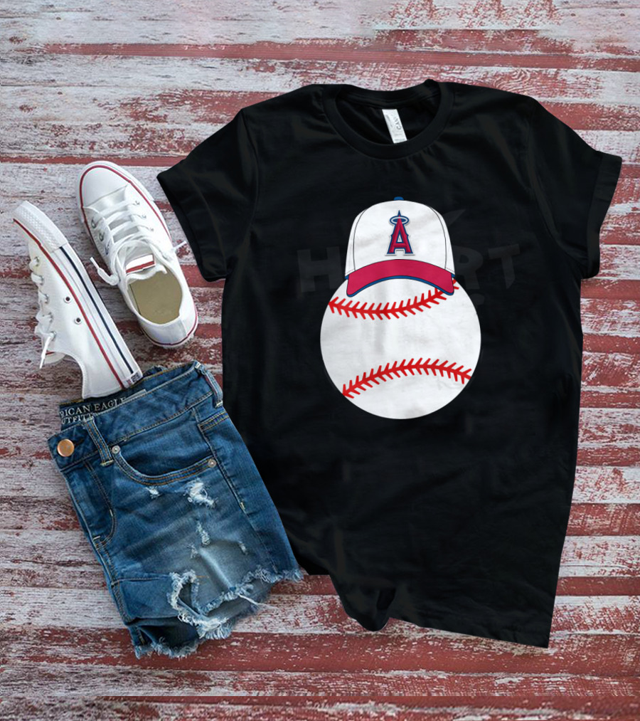 Los Angeles Angels Mickey Mouse Baseball Cap T-Shirt