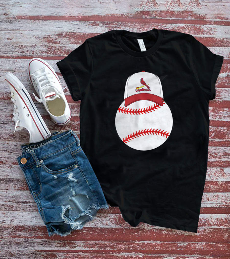 St Louis Cardinals Baseball With Mickey Ears T-Shirt