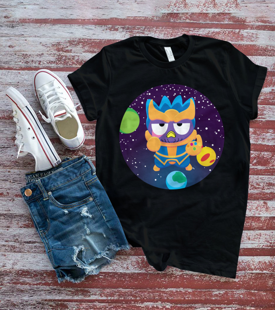 Thanos Owl Parody As The Mad Tiny Titan With Infinity Gauntlet In Space T-Shirt