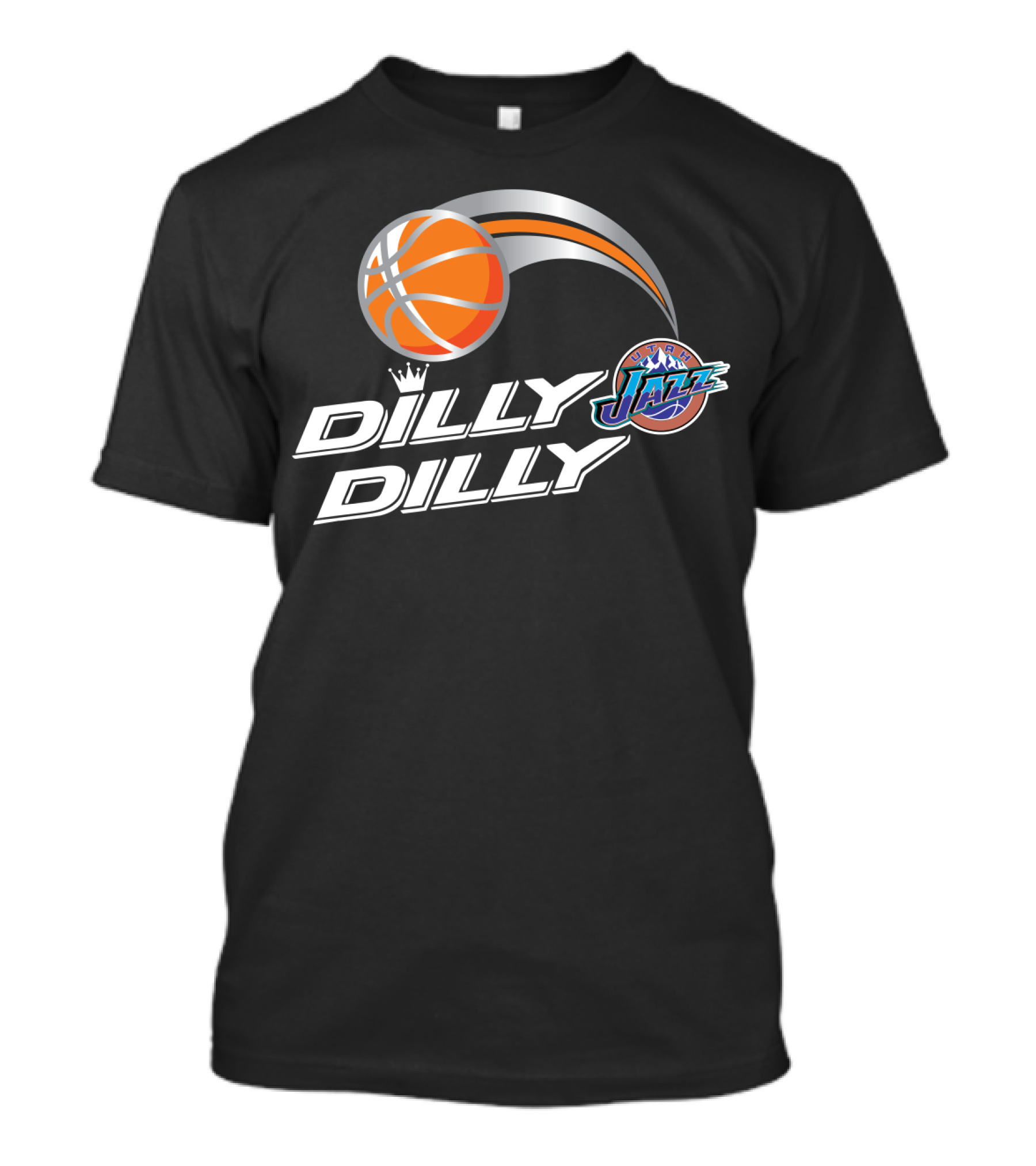 Dilly Dilly Utah Jazz Basketball Logo Swoosh T-Shirt