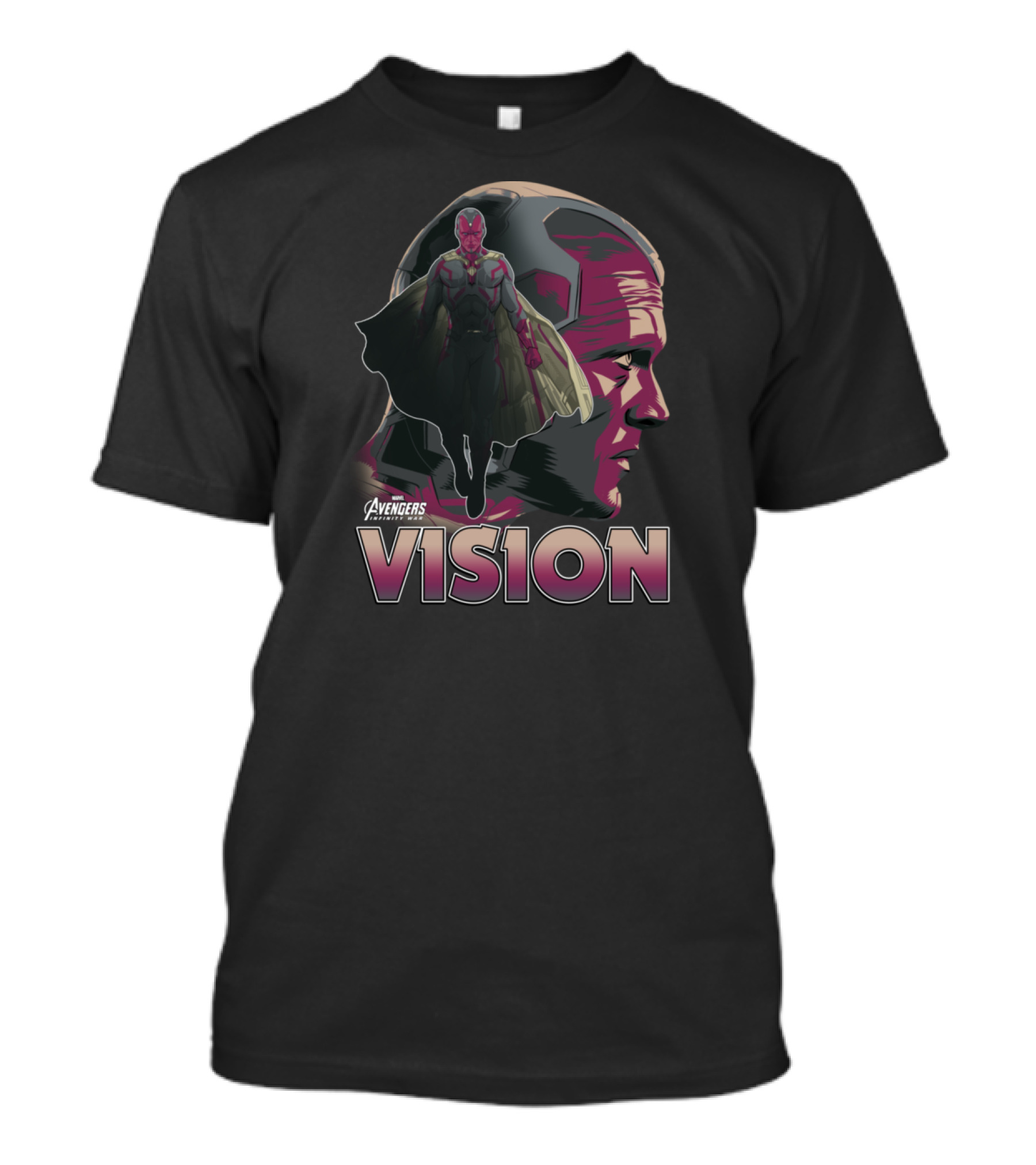 Avengers Vision Profile Infinity War T-Shirt