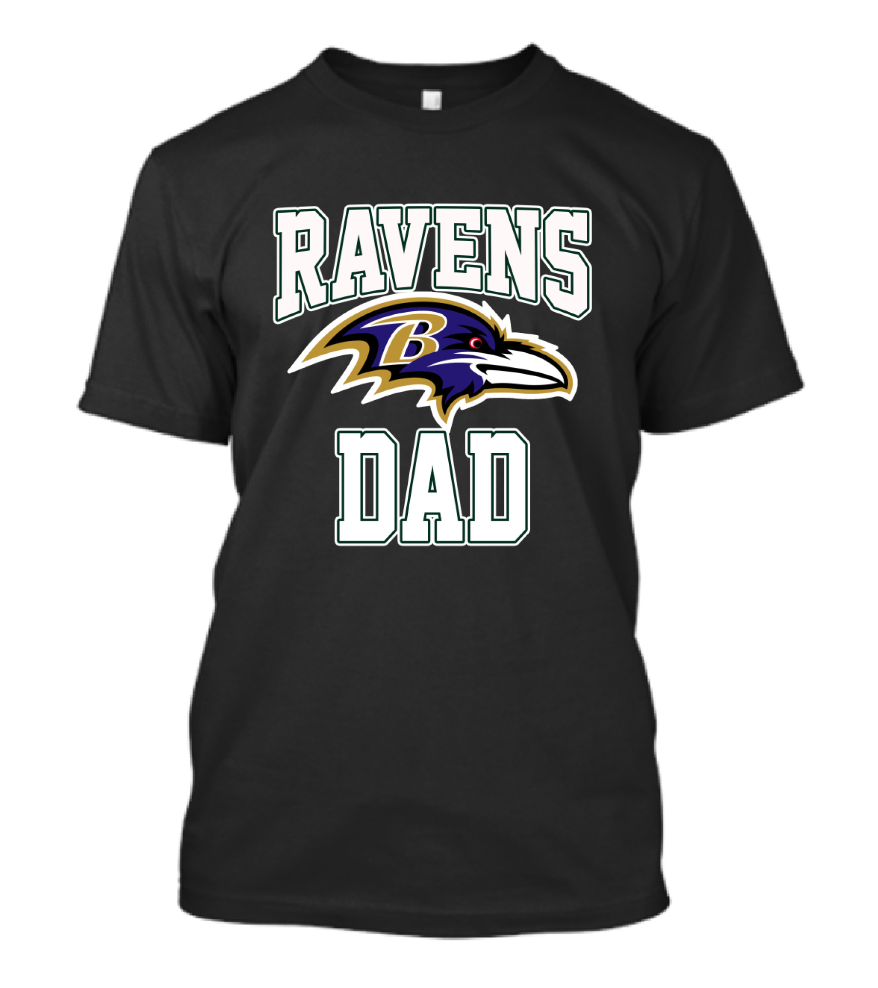 Ravens Dad Baltimore Football Fathers Day Gift T-Shirt