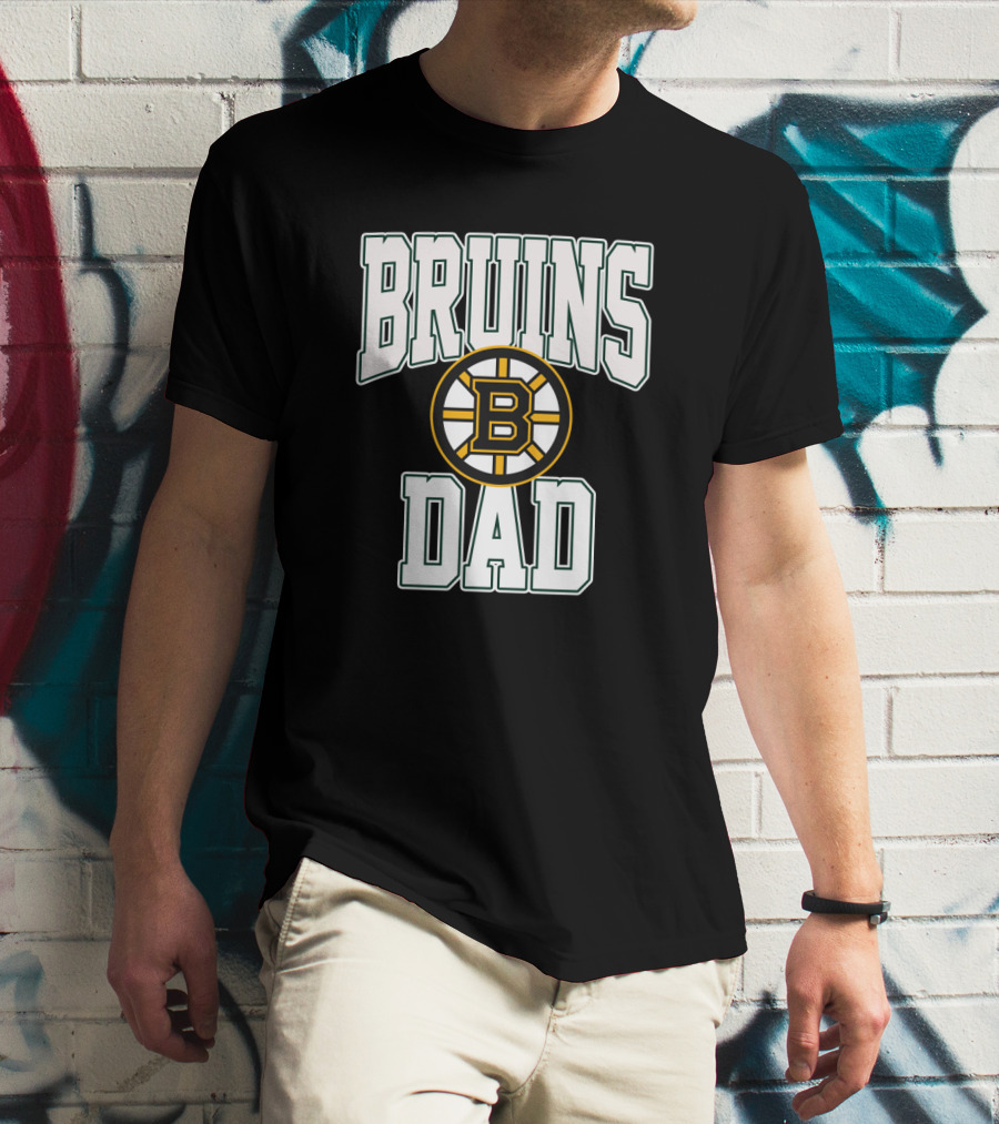 Boston Bruins Dad Fan Gear T-Shirt