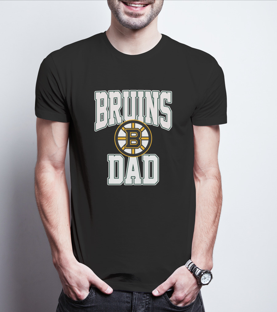 Boston Bruins Dad Fan Gear T-Shirt