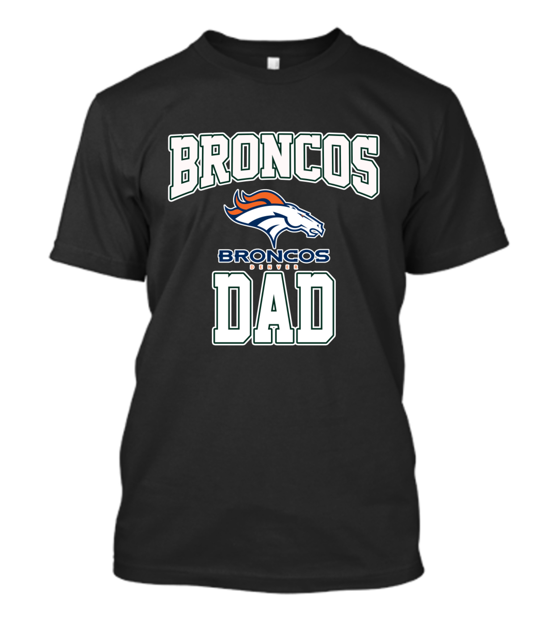 Broncos Dad Denver Fathers Day T-Shirt