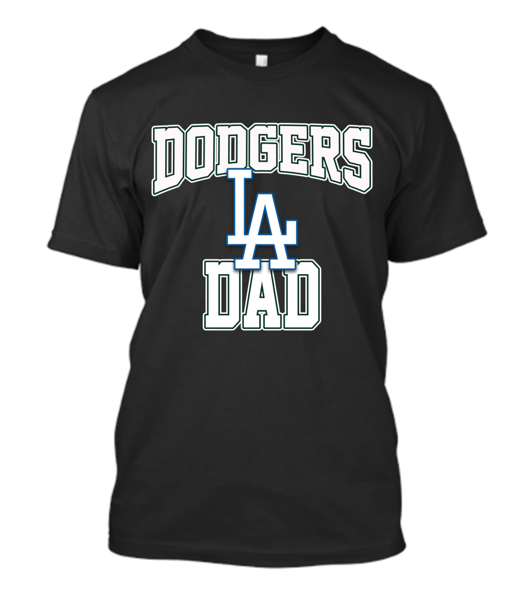 Dodgers LA Logo Dad Baseball T-Shirt