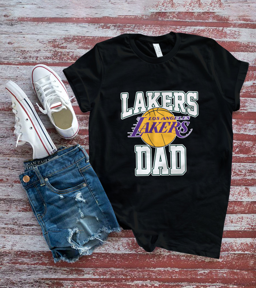 Lakers Dad Los Angeles Lakers Fathers Day T-Shirt