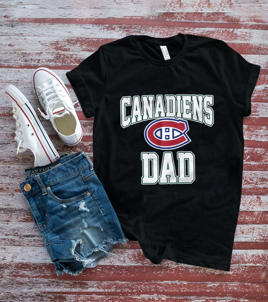 Montreal Canadiens Dad Hockey Logo Fan Gear T-Shirt
