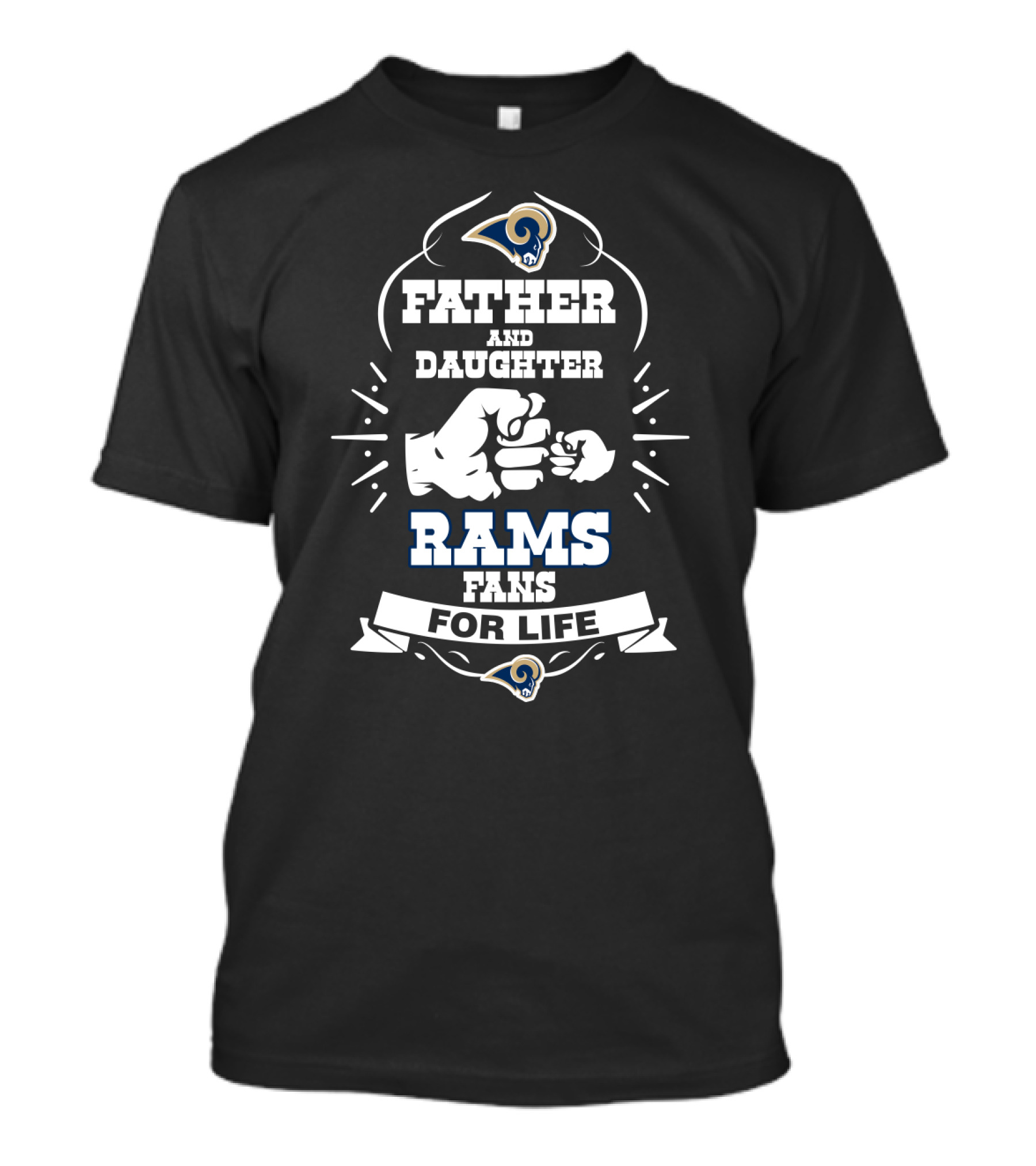Father And Daughter Rams Fans For Life Los Angeles T-Shirt