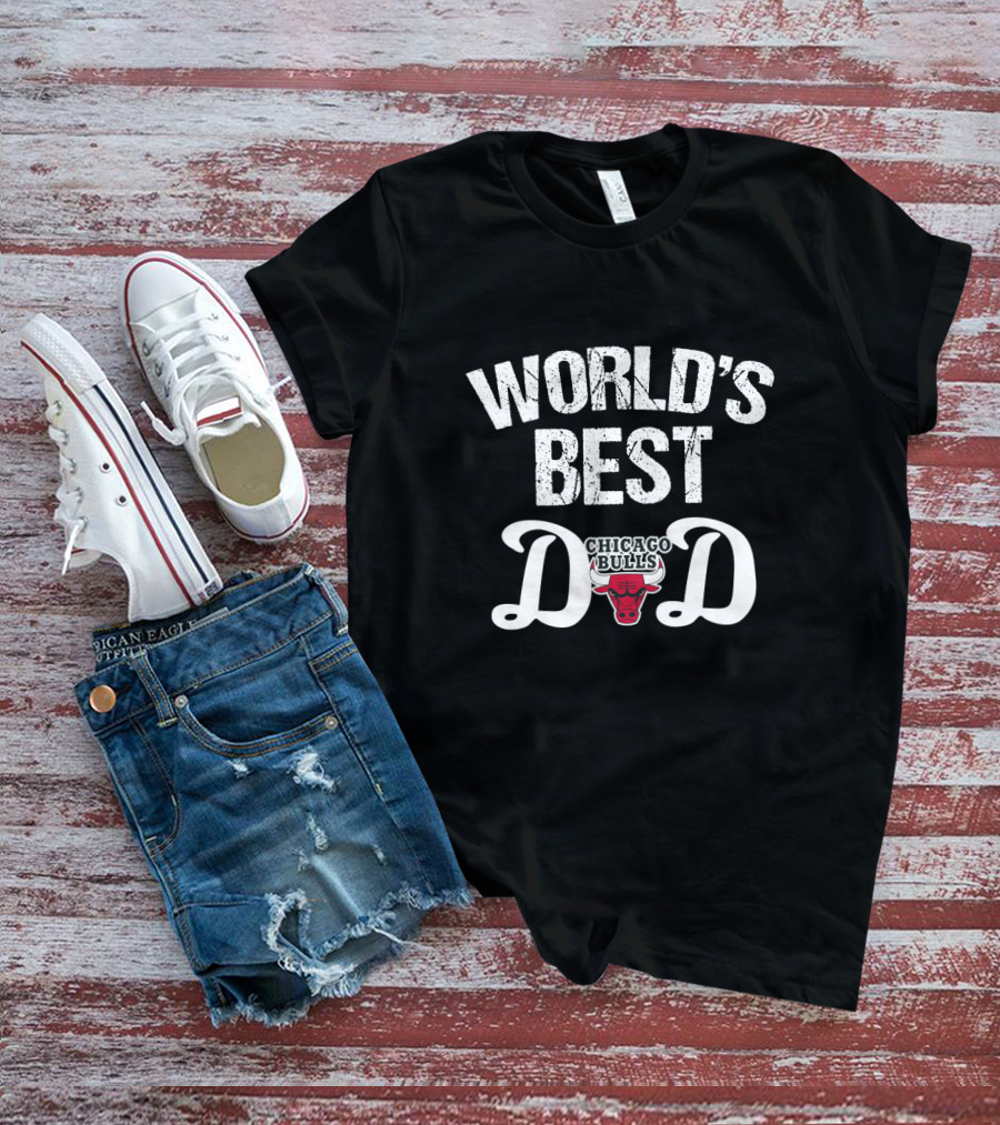 World's Best Chicago Bulls Dad Чемпион Организации Nba T-Shirt