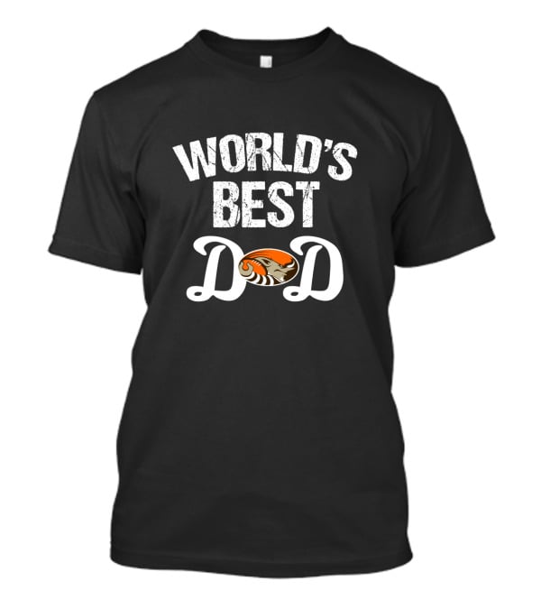 World's Best Cleveland Browns Dad With Helmet T-Shirt