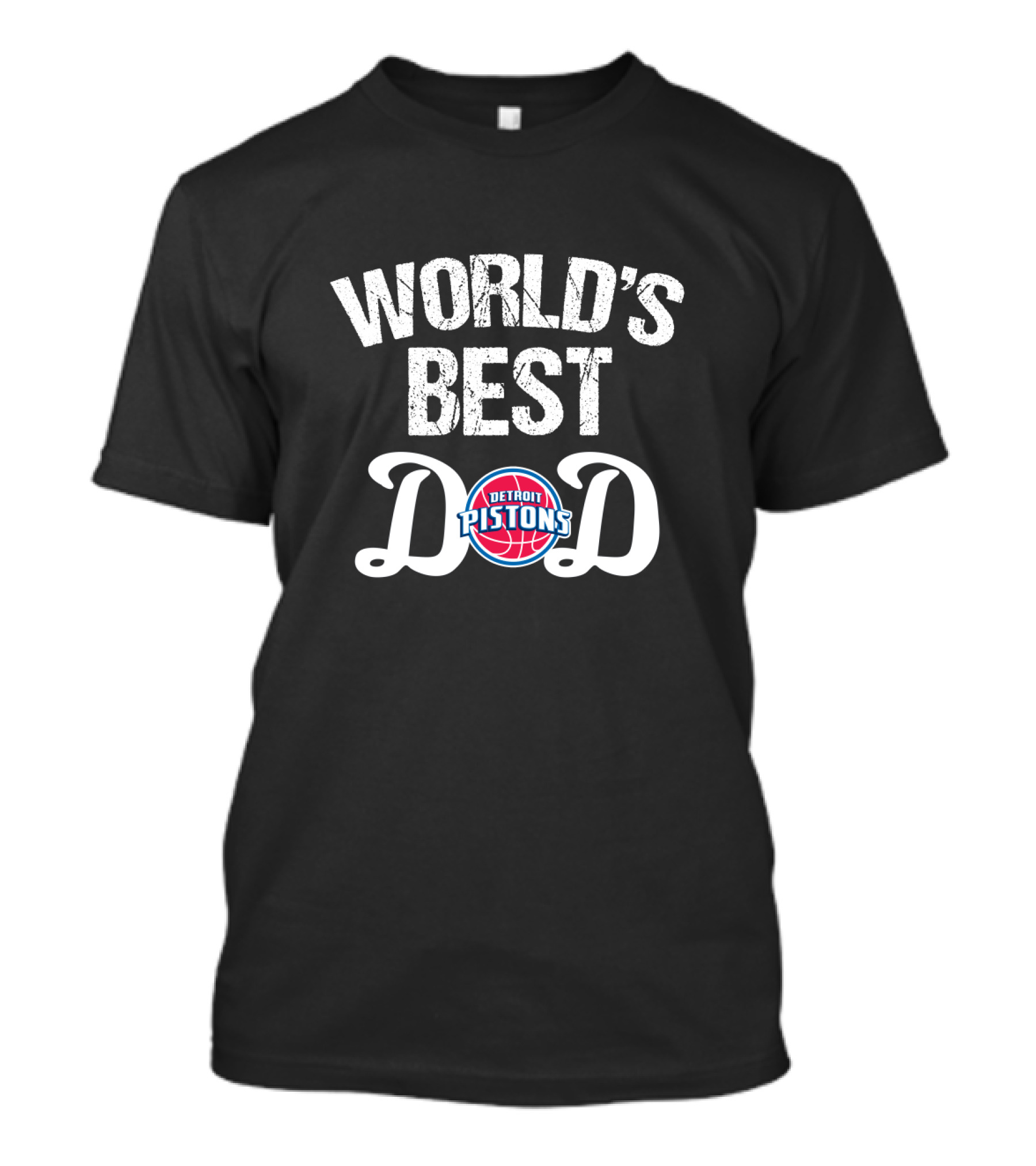 World's Best Dad Detroit Pistons T-Shirt