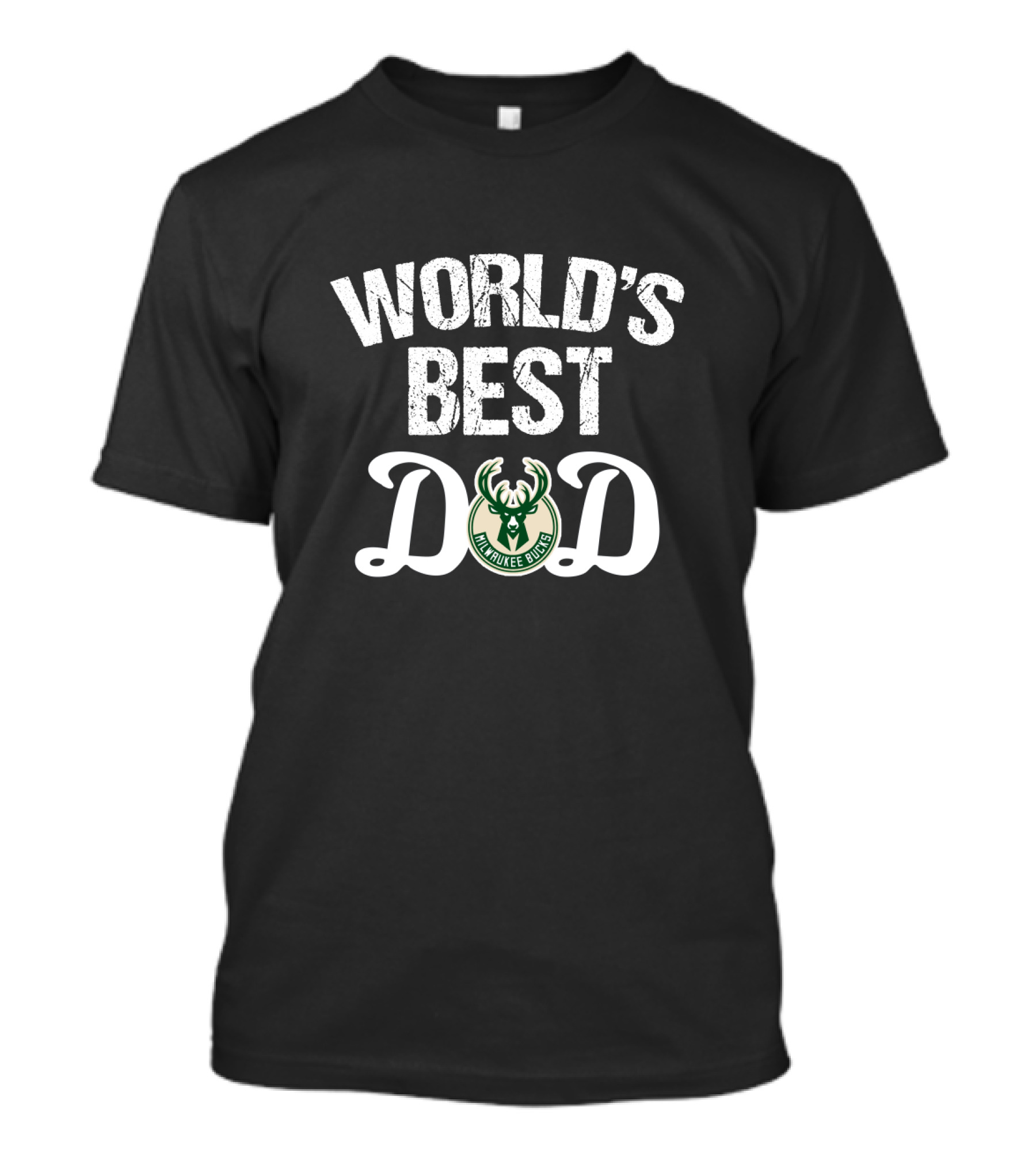 World's Best Dad Milwaukee Bucks Fan T-Shirt