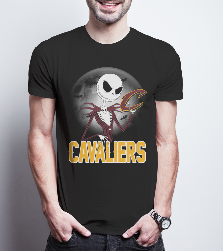 Jack Skellington Cavaliers Halloween Cleveland T-Shirt