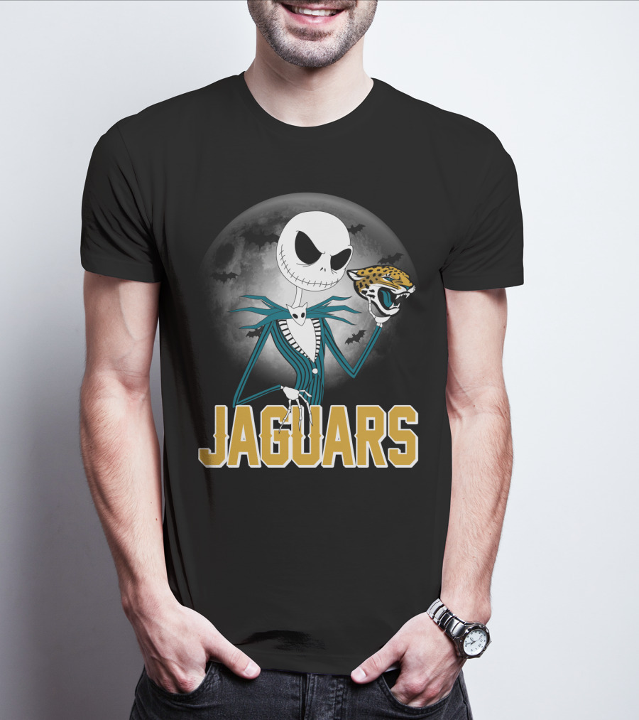 Jack Skellington Halloween Jacksonville Jaguars T-Shirt