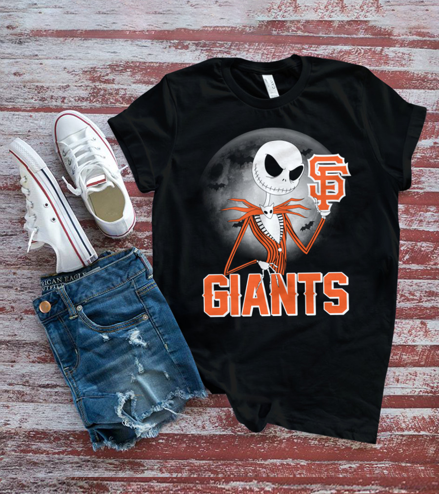 Jack Skellington San Francisco Giants Halloween T-Shirt