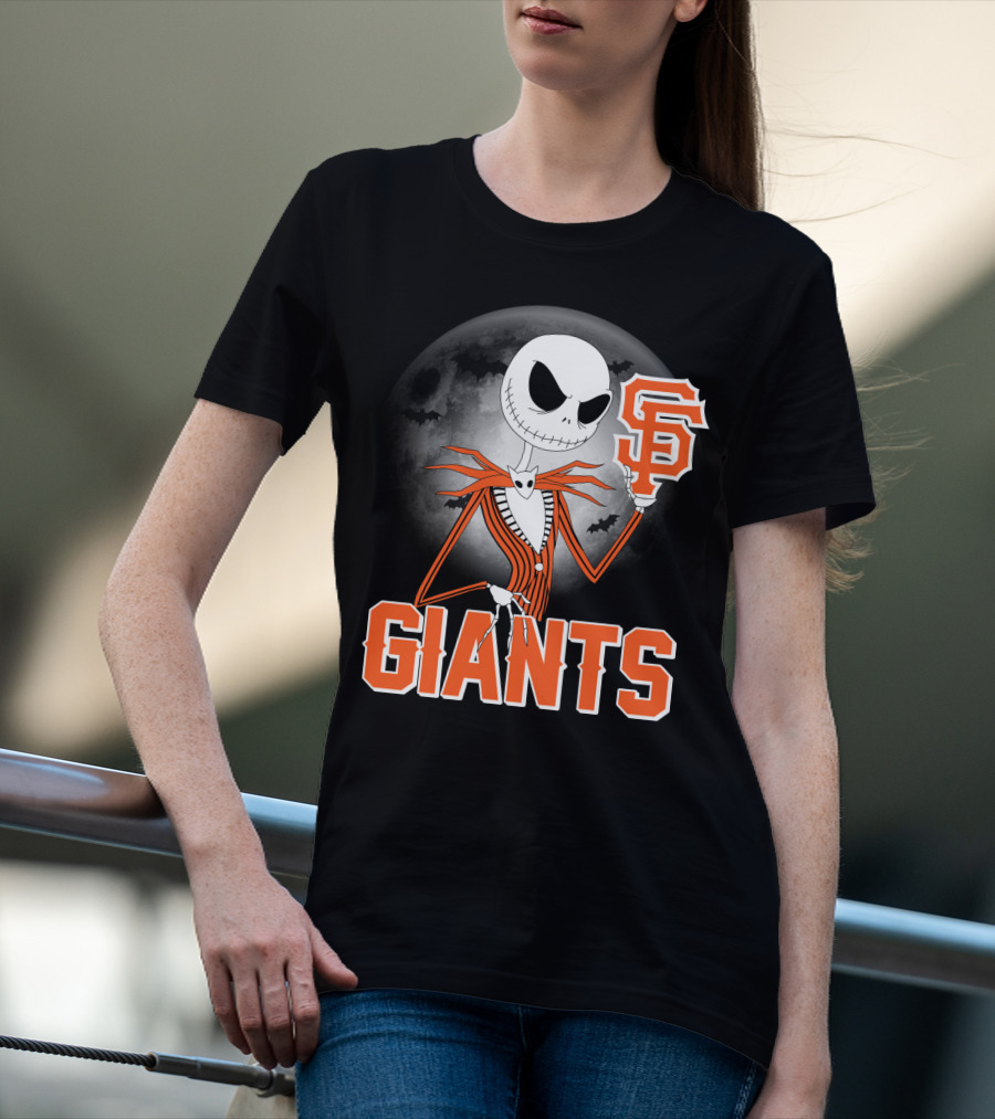 Jack Skellington San Francisco Giants Halloween T-Shirt