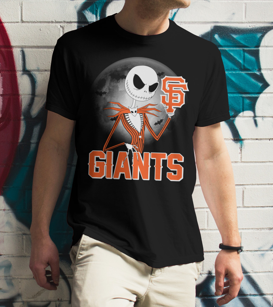 Jack Skellington San Francisco Giants Halloween T-Shirt