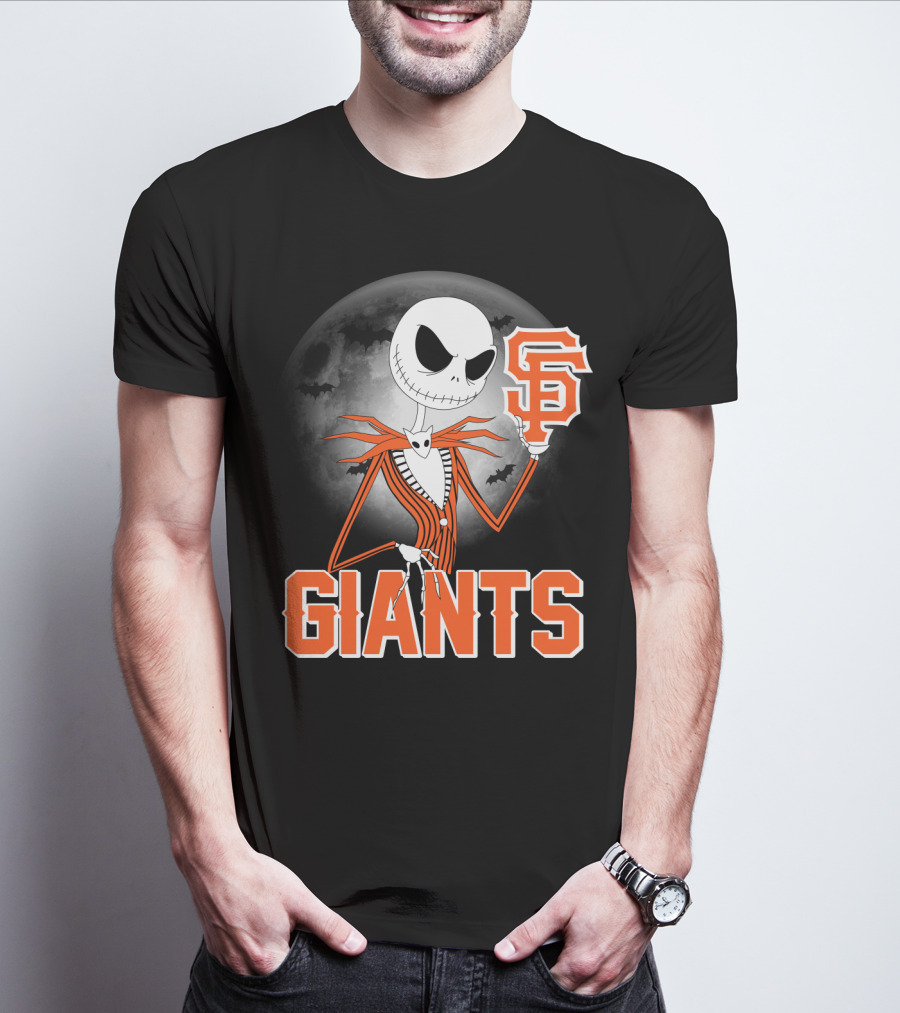 Jack Skellington San Francisco Giants Halloween T-Shirt